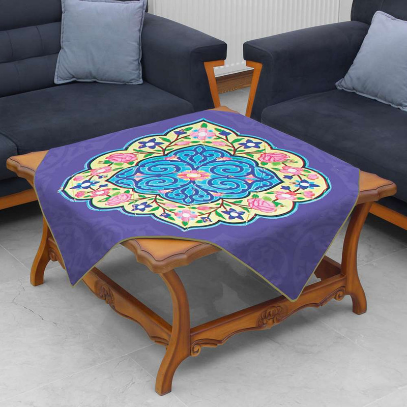 رومیزی تینادکور طرح سایه گلی مدل png00042