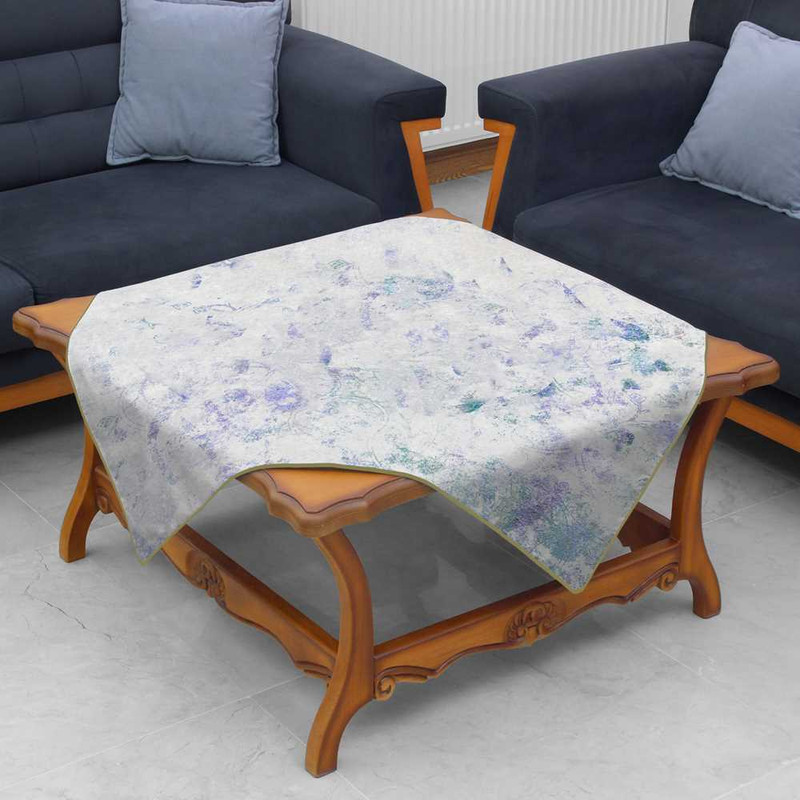رومیزی تینادکور طرح ابروباد فیروزه مدل mod00094