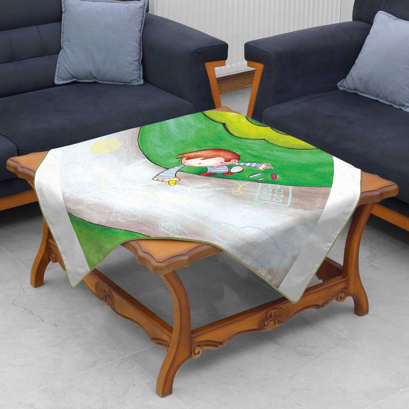 رومیزی تینادکور طرح پسرک مدل mod00404
