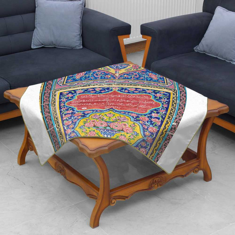 رومیزی تینادکور طرح کتیبه نصیرالملک مدل mod00065