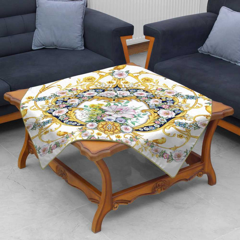 رومیزی تینادکور طرح زرگل مدل mod00581