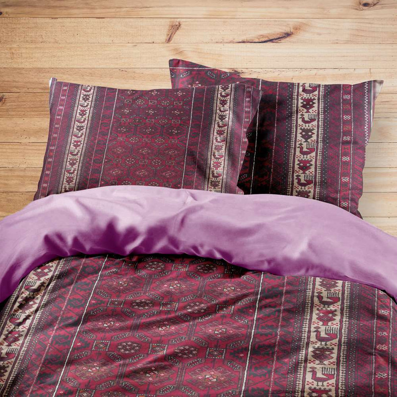 سرویس روتختی مدوپد طرح فرش بلوچ قابی مدل C-balouch14 یک نفره 4 تکه