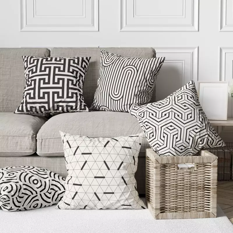 ست کوسن 5 تکه مخمل کد       22