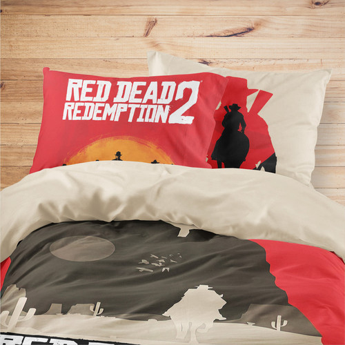 سرویس خواب تینادکور طرح Red Dead Redemption 2 کد VM3-217C یک نفره 4 تکه