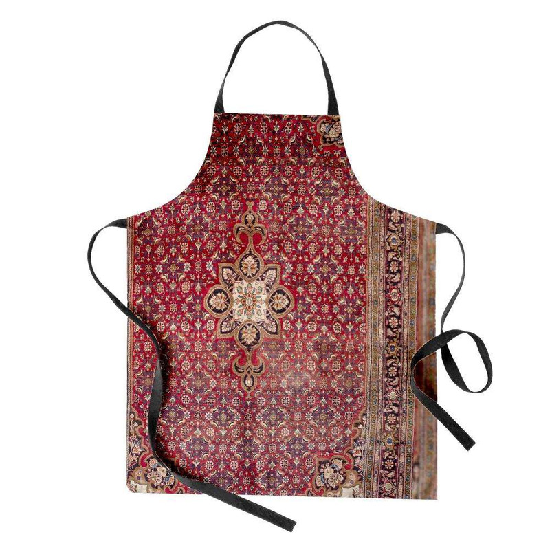 پیش بند آشپزخانه تینادکور طرح قالی بیجار لچک ترنج مدل C-bijar15