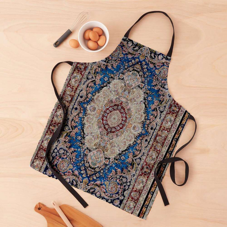 پیش بند آشپزخانه تینادکور طرح فرش قم لچک و ترنج مدل C-Ghom015