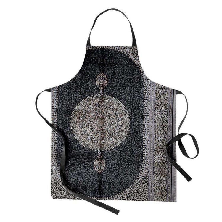 پیش بند آشپزخانه تینادکور طرح فرش قم لچک و ترنج گل ریز مدل C-Ghom036