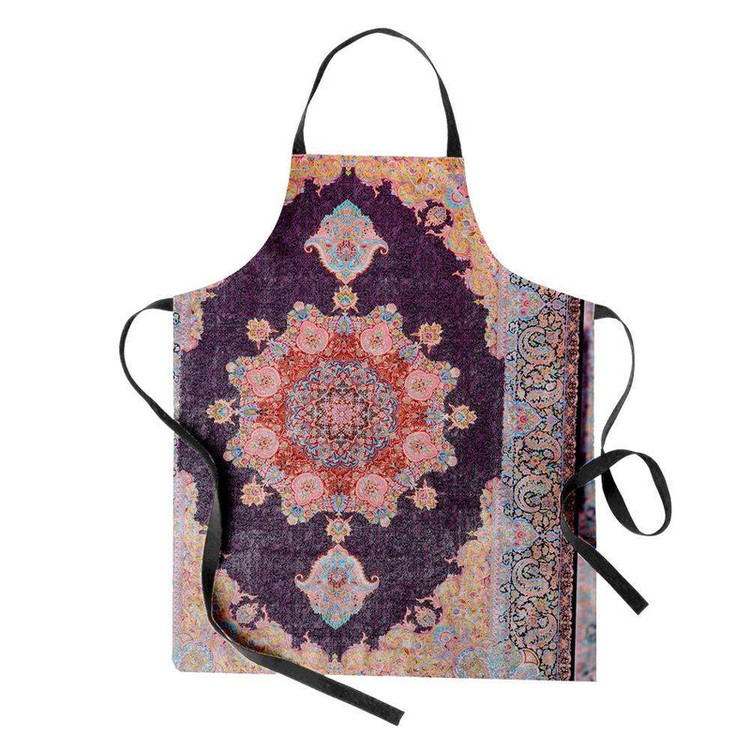 پیش بند آشپزخانه تینادکور طرح فرش قم لچک و ترنج مدل C-Ghom039