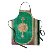 پیش بند آشپزخانه تینادکور طرح قالی قم ترنجی گل ریز مدل C-Ghom128