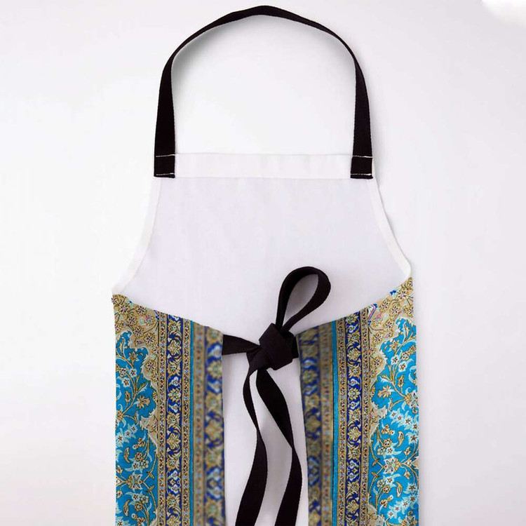 پیش بند آشپزخانه تینادکور طرح قالیچه قم لچک و ترنج مدل C-Ghom149