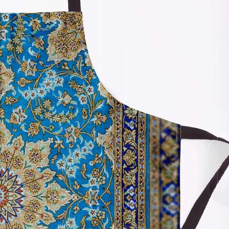 پیش بند آشپزخانه تینادکور طرح قالیچه قم لچک و ترنج مدل C-Ghom149