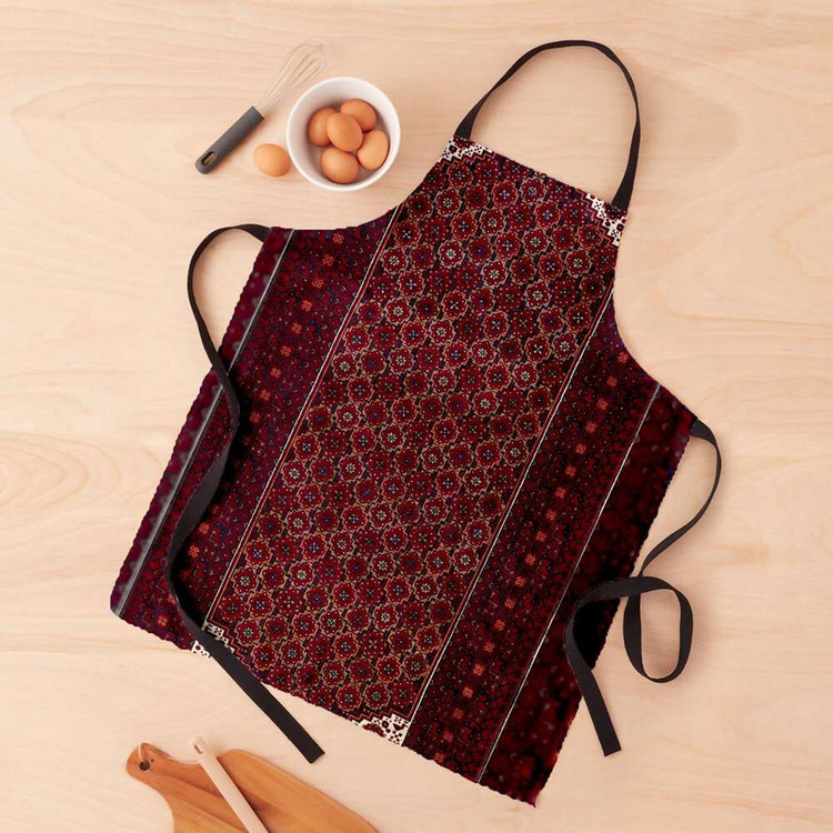 پیش بند آشپزخانه تینادکور طرح قالی بلوچ لچکی مدل C-balouch41