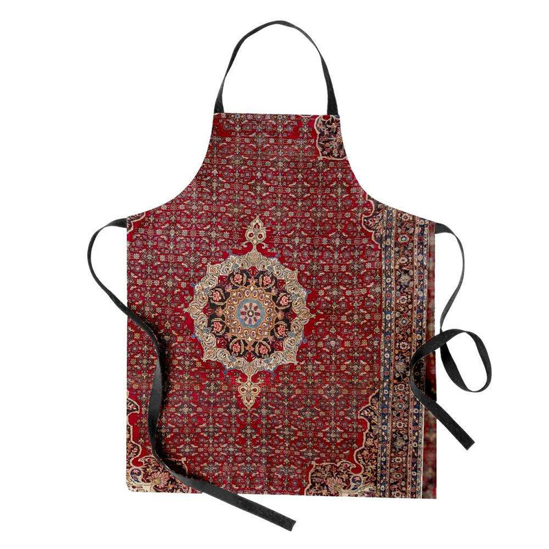 پیش بند آشپزخانه تینادکور طرح قالی بیجار لچک ترنج مدل C-bijar08