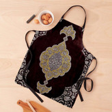 پیش بند آشپزخانه تینادکور طرح قالی قم ترنجی کف ساده مدل C-Ghom145