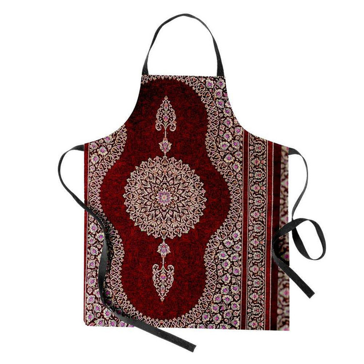 پیش بند آشپزخانه تینادکور طرح قالی قم ترنجی طرهدار مدل C-Ghom165