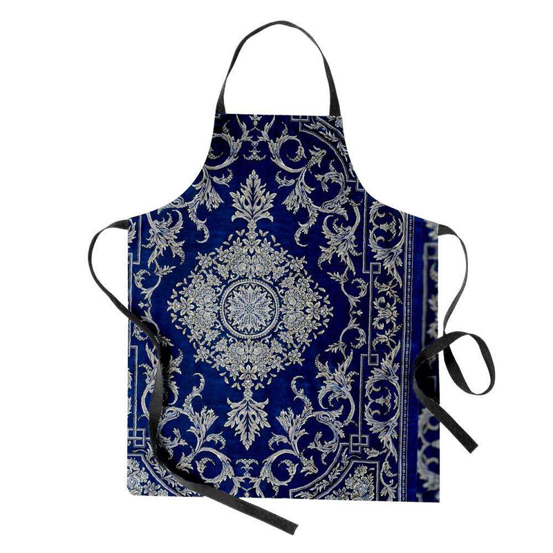 پیش بند آشپزخانه تینادکور طرح قالی قم لچک و ترنج مدل C-Ghom168
