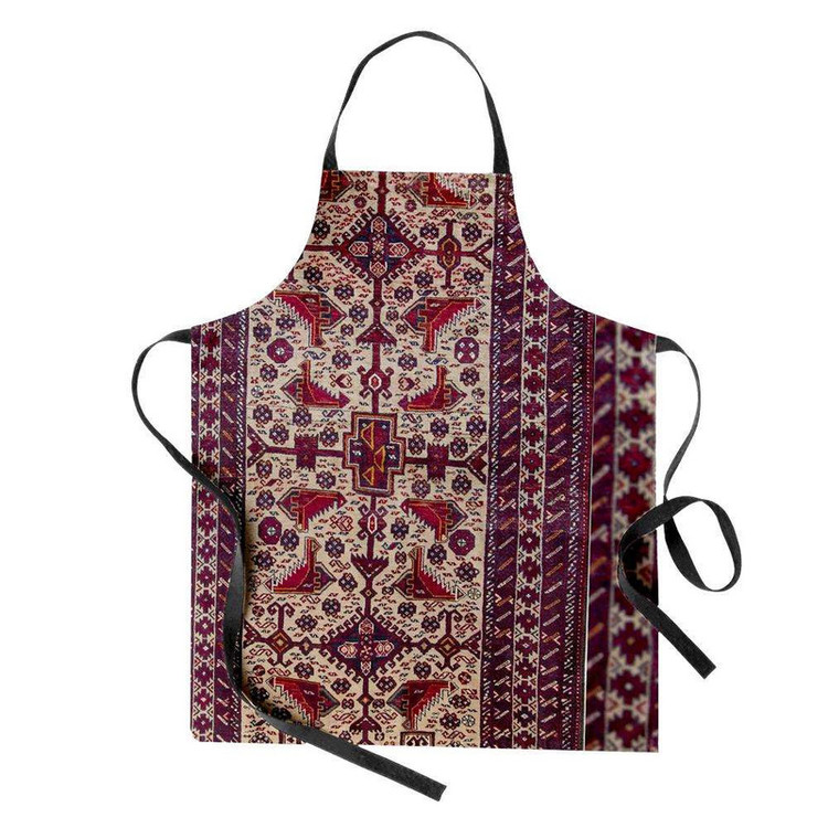 پیش بند آشپزخانه تینادکور طرح فرش بلوچ مرغی مدل C-balouch12