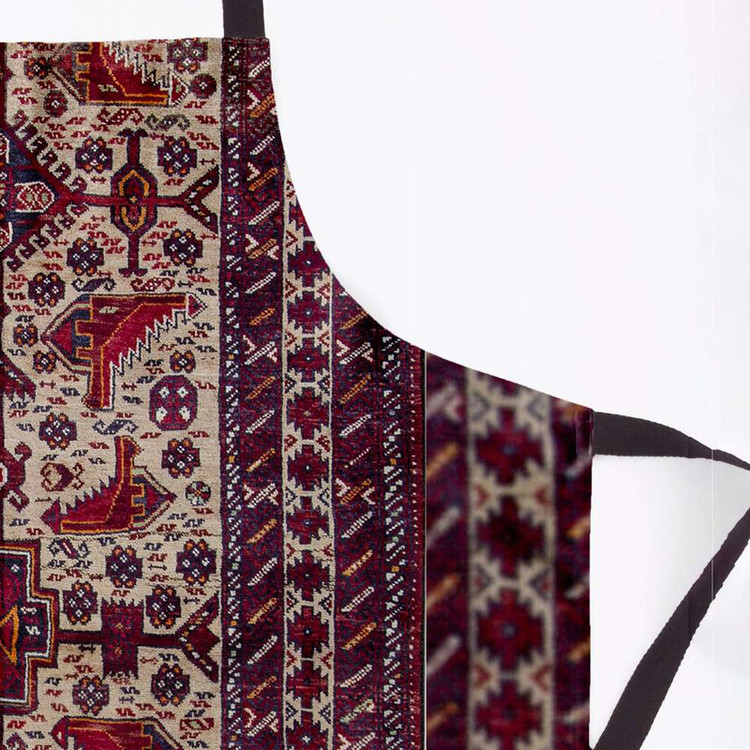 پیش بند آشپزخانه تینادکور طرح فرش بلوچ مرغی مدل C-balouch12