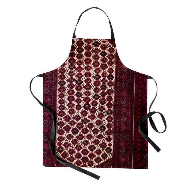 پیش بند آشپزخانه تینادکور طرح فرش بلوچ افشان لچک مدل C-balouch16