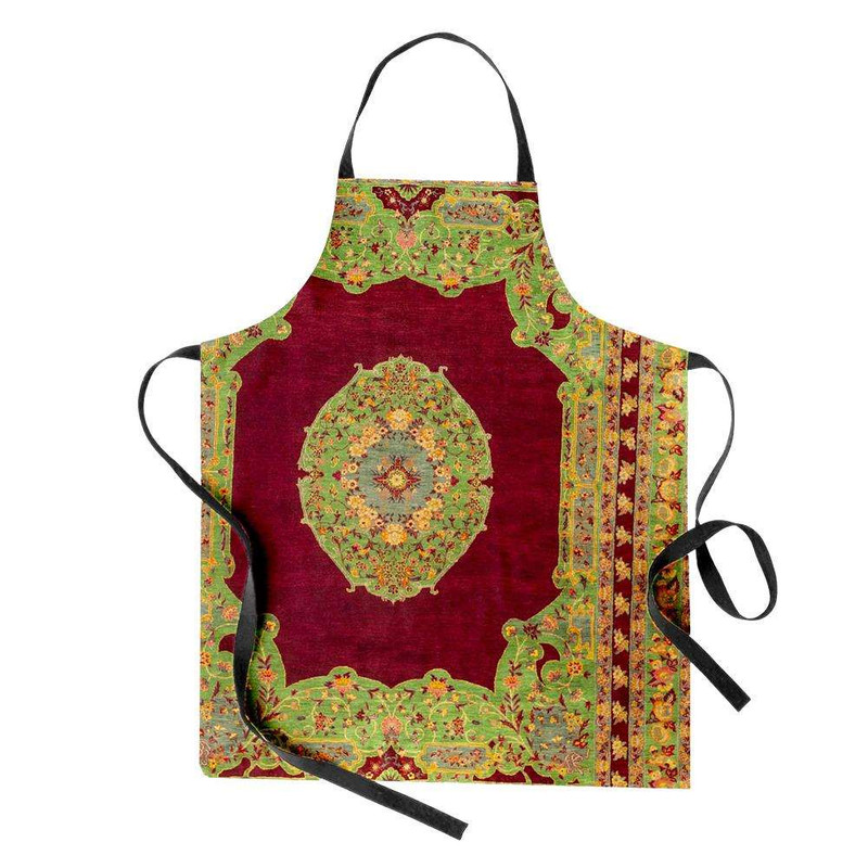 پیش بند آشپزخانه تینادکور طرح قالیچه بیجار لچک و ترنج مدل C-bijar-M18