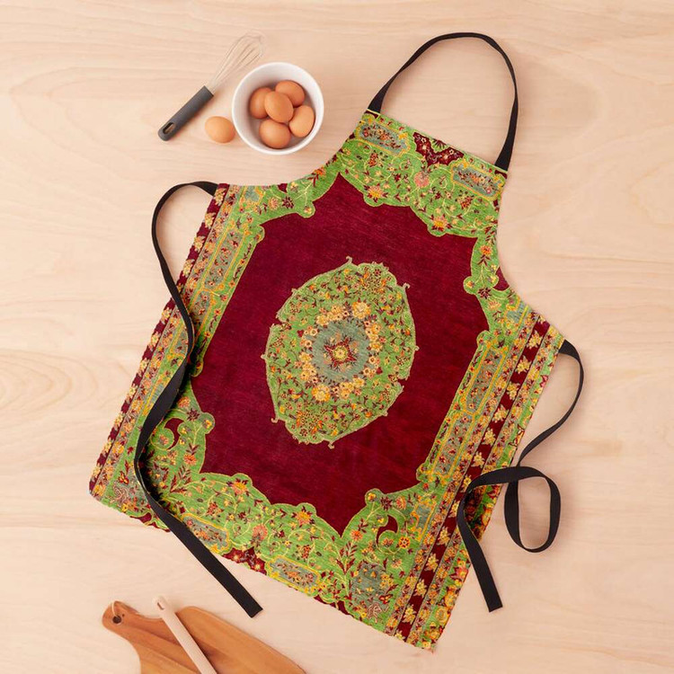 پیش بند آشپزخانه تینادکور طرح قالیچه بیجار لچک و ترنج مدل C-bijar-M18
