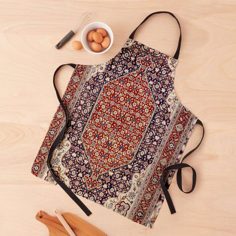 پیش بند آشپزخانه تینادکور طرح فرش قم لچک و ترنج مدل C-Ghom011