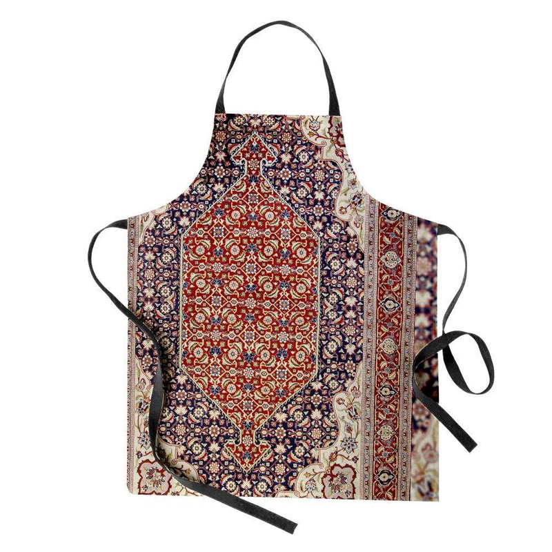 پیش بند آشپزخانه تینادکور طرح فرش قم لچک و ترنج مدل C-Ghom011