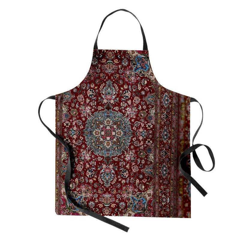 پیش بند آشپزخانه تینادکور طرح فرش قم لچک و ترنج مدل C-Ghom066