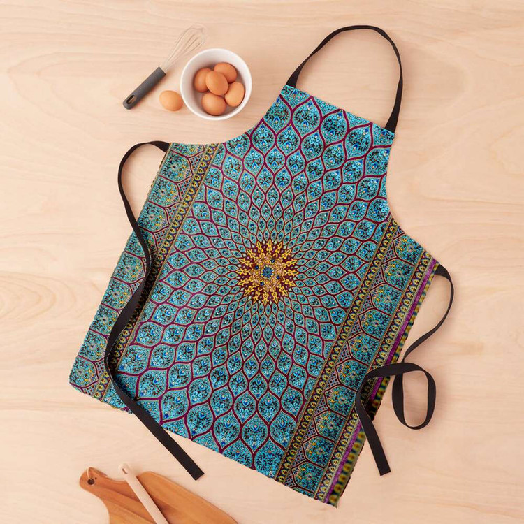 پیش بند آشپزخانه تینادکور طرح فرش قم گنبد اشکی مدل C-Ghom069