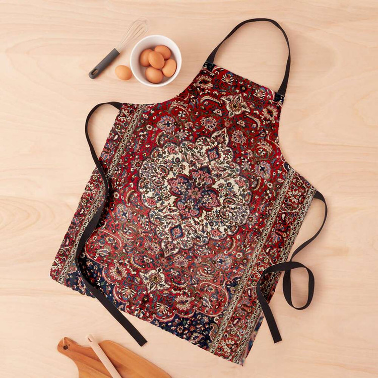 پیش بند آشپزخانه تینادکور طرح فرش چالشتر لچک و ترنج مدل C-bakhtiary14