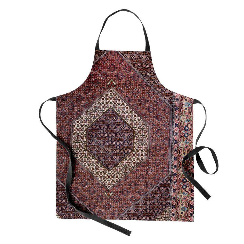 پیش بند آشپزخانه تینادکور طرح قالیچه بیجار لچک و ترنج ماهی مدل C-bijar45