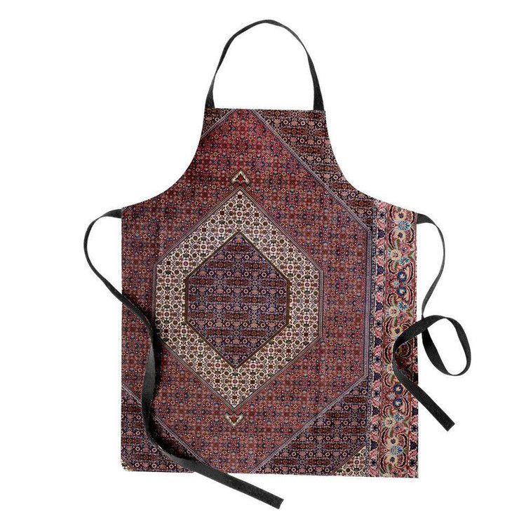 پیش بند آشپزخانه تینادکور طرح قالیچه بیجار لچک و ترنج ماهی مدل C-bijar45