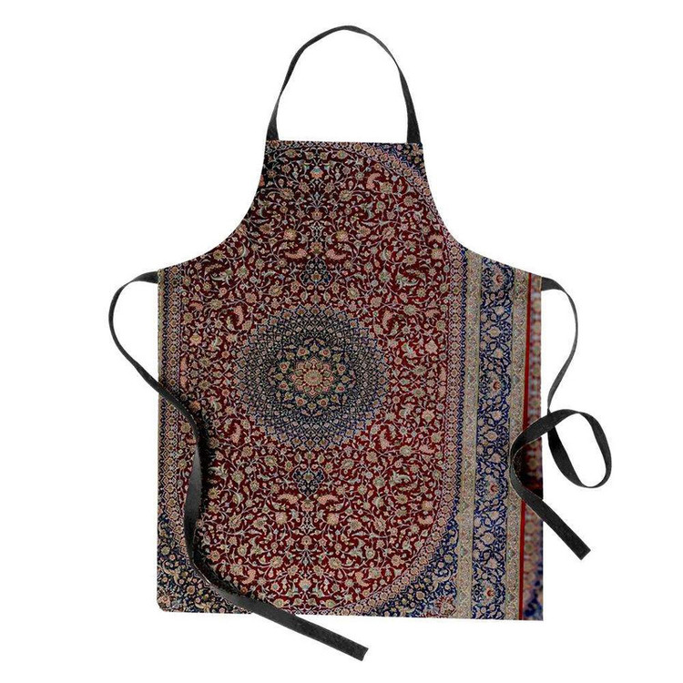 پیش بند آشپزخانه تینادکور طرح فرش قم لچک و ترنج مدل C-Ghom020
