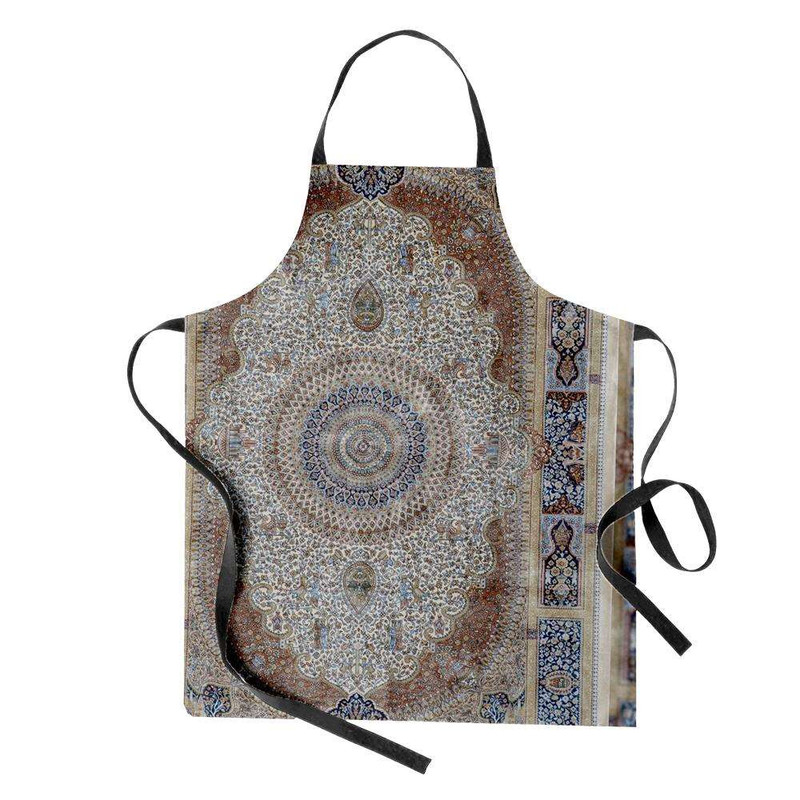 پیش بند آشپزخانه تینادکور طرح قالیچه قم ترنجی مدل C-Ghom109
