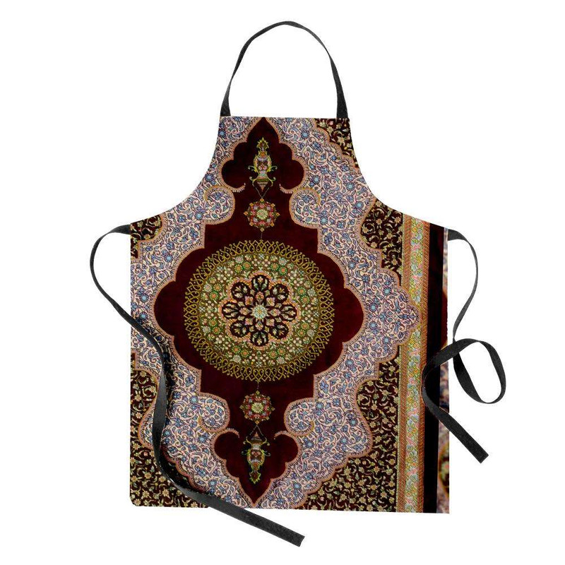 پیش بند آشپزخانه تینادکور طرح قالی قم ترنجی مدل C-Ghom141