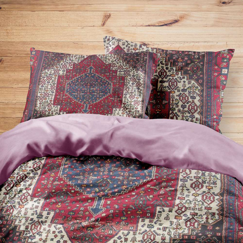 سرویس روتختی تینادکور طرح فرش سنندج مدل C-Sanandaj31 یک نفره 4 تکه
