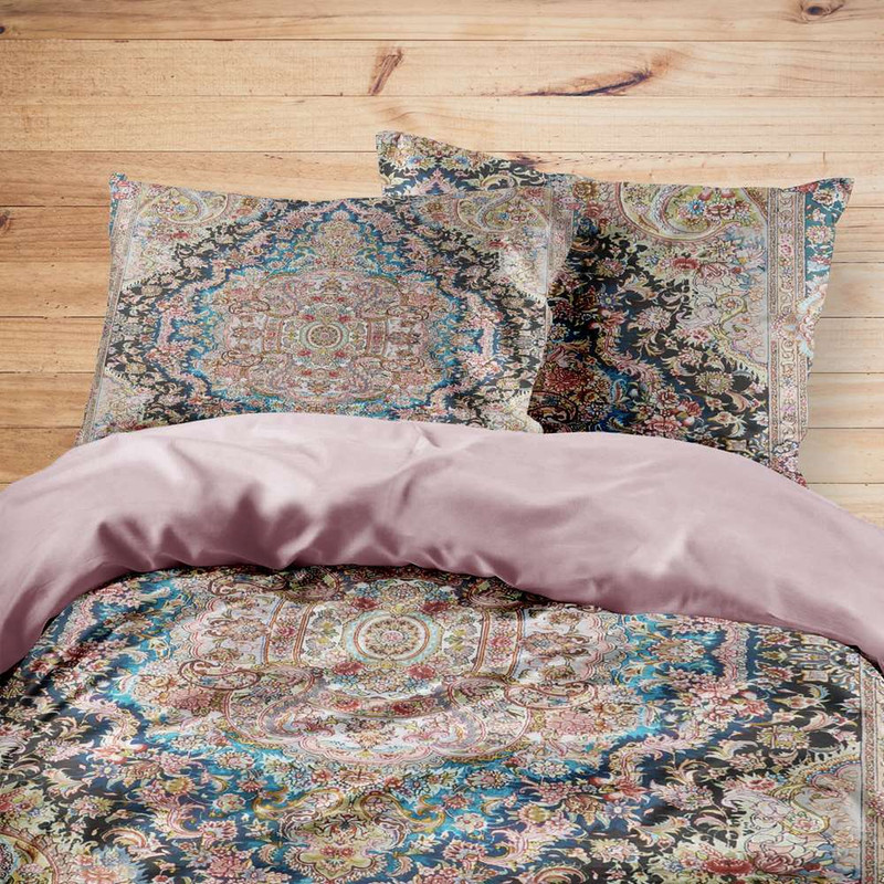 سرویس روتختی مدوپد طرح فرش تبریز مدل C-Tabriz13 یک نفره 4 تکه