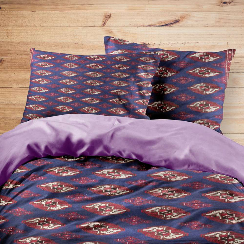 سرویس روتختی مدوپد طرح فرش ترکمان مدل C-Torkaman02 یک نفره 4 تکه