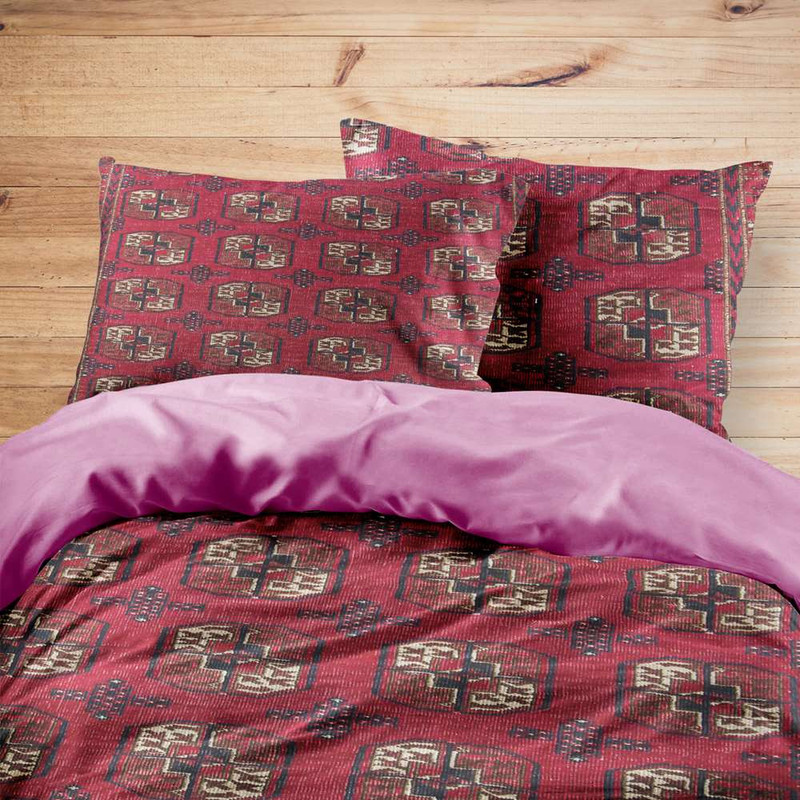 سرویس روتختی مدوپد طرح فرش ترکمان مدل C-Torkaman08 یک نفره 4 تکه