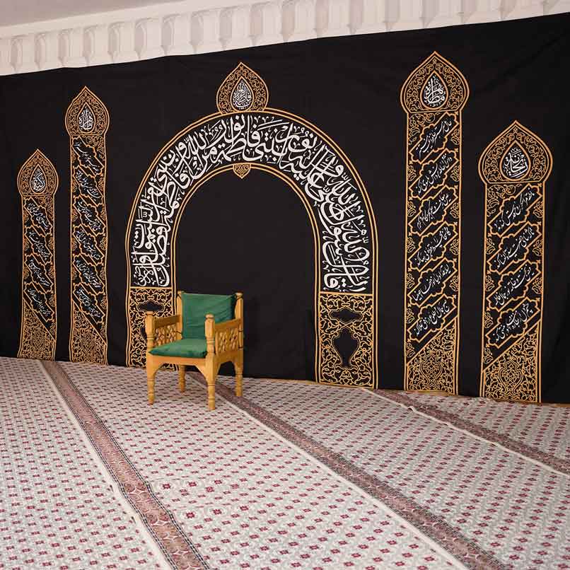 کتیبه دکور فاطمیه  - آرایه جایگاه بنت الرسول(س) - موکب آرت